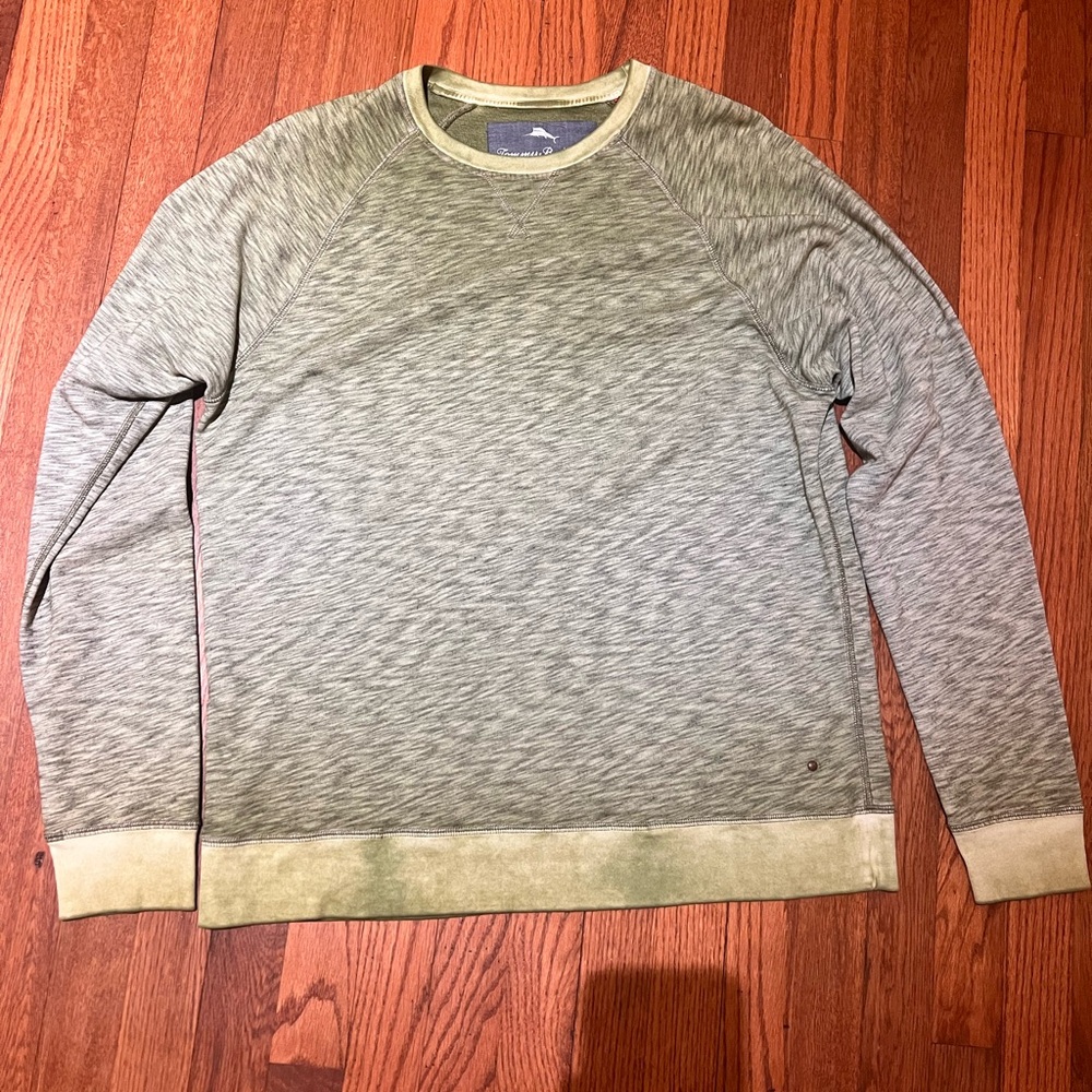 Green Patterned Long Sleeve Sweatshirt